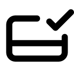 Credit Card Check SVG Icon